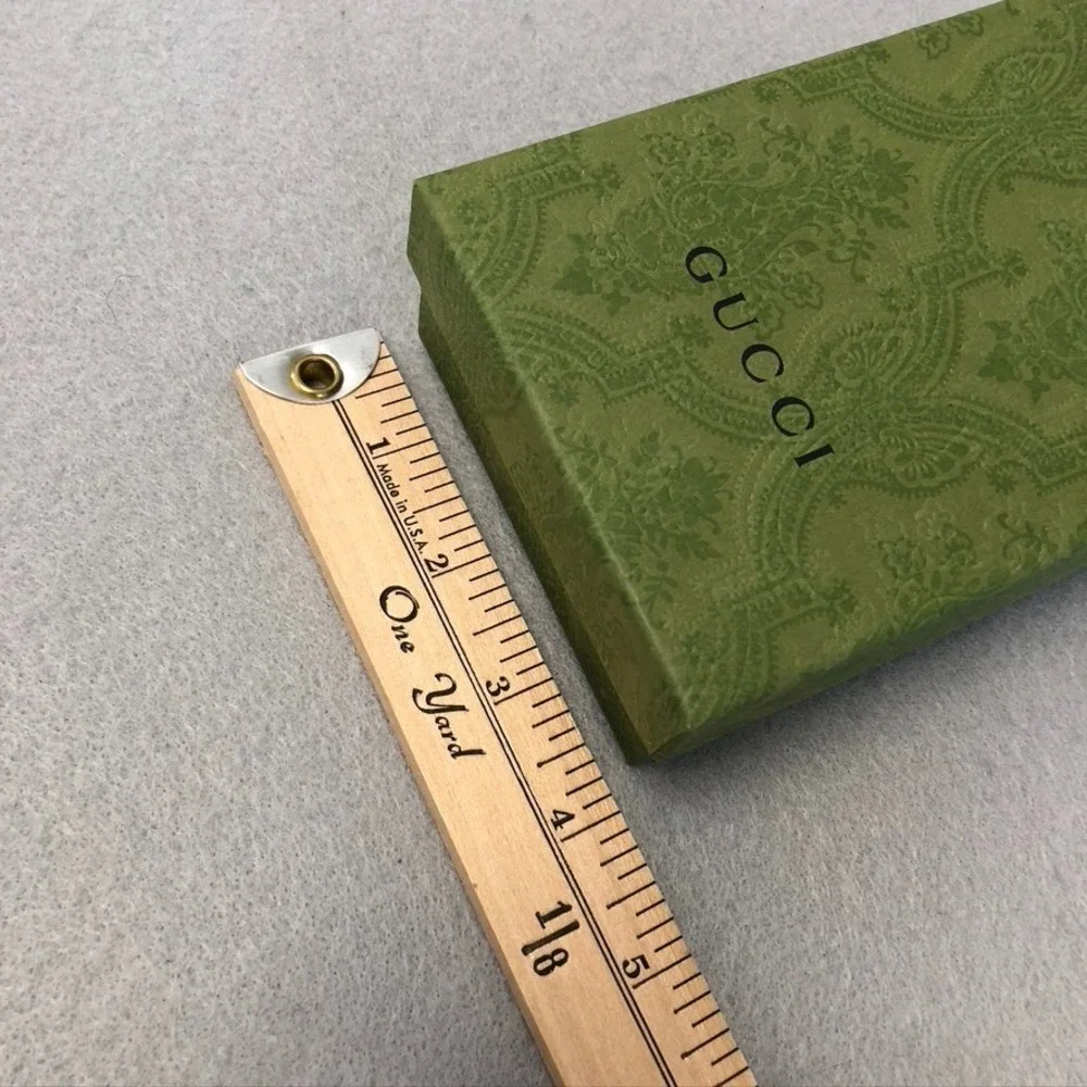 Authentic Gucci Gift Box Green Empty Storage Rectangle Small 5.5x4x2